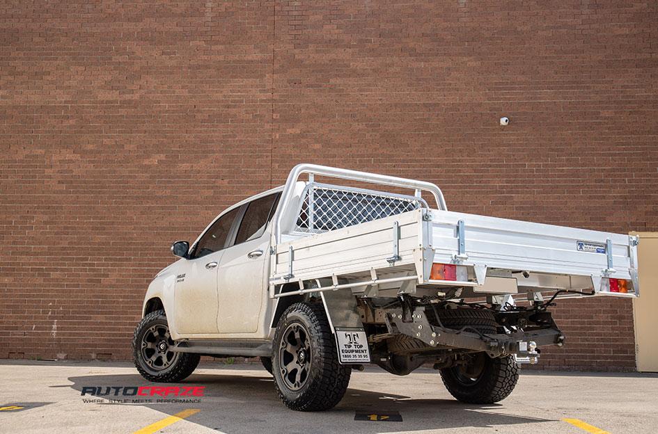 TOYOTA HILUX 4WD BEAST BLACK MACHINED WITH DARK TINT